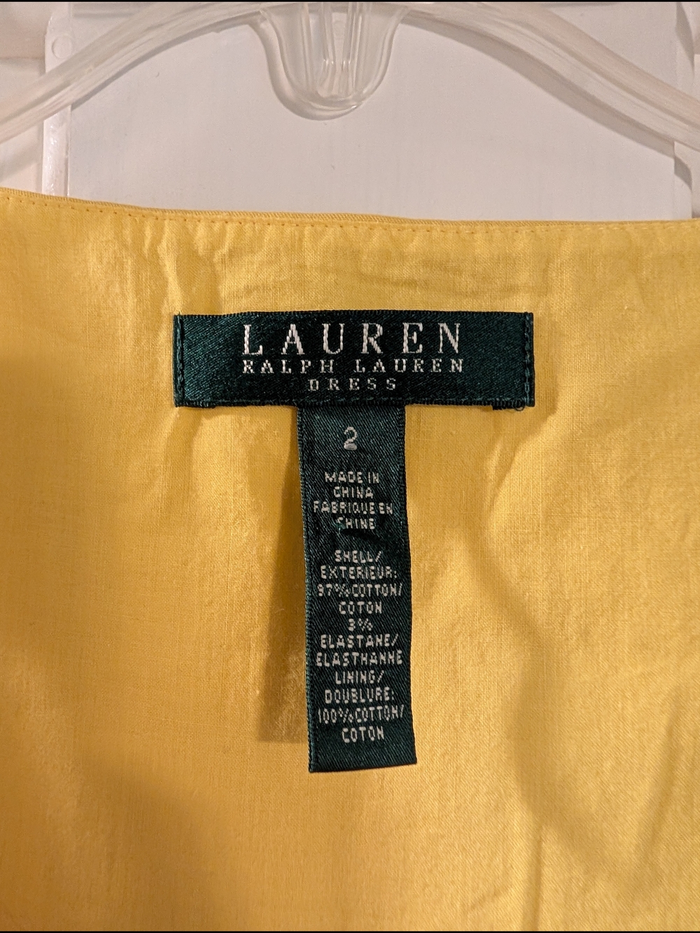 Ralph Lauren Yellow Button-Front Belted Midi Dress - Picture 2 of 3
